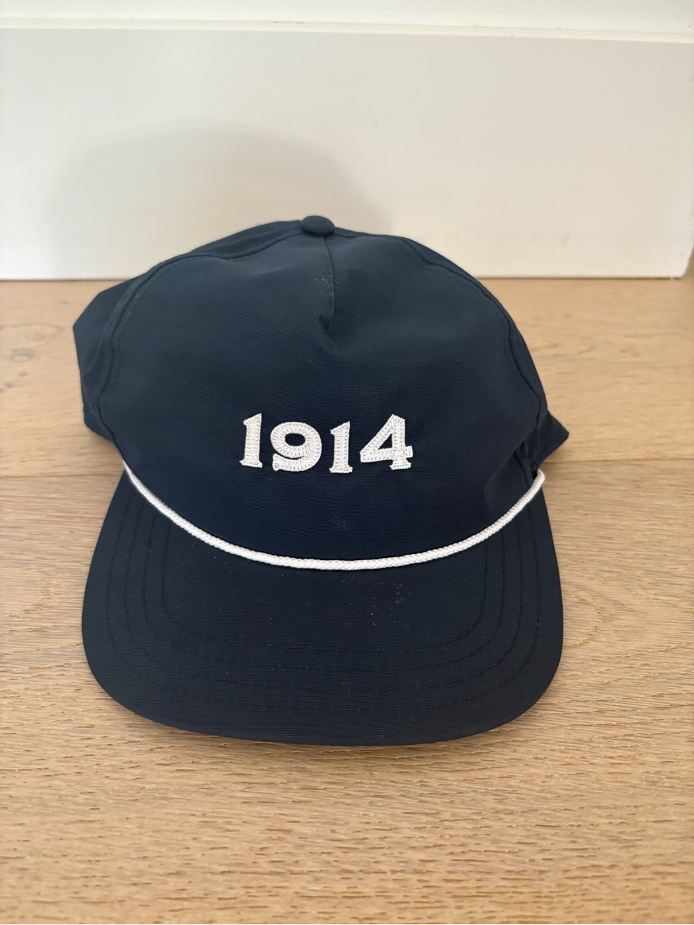 Classic Navy Cap with White '1914' Embroidery